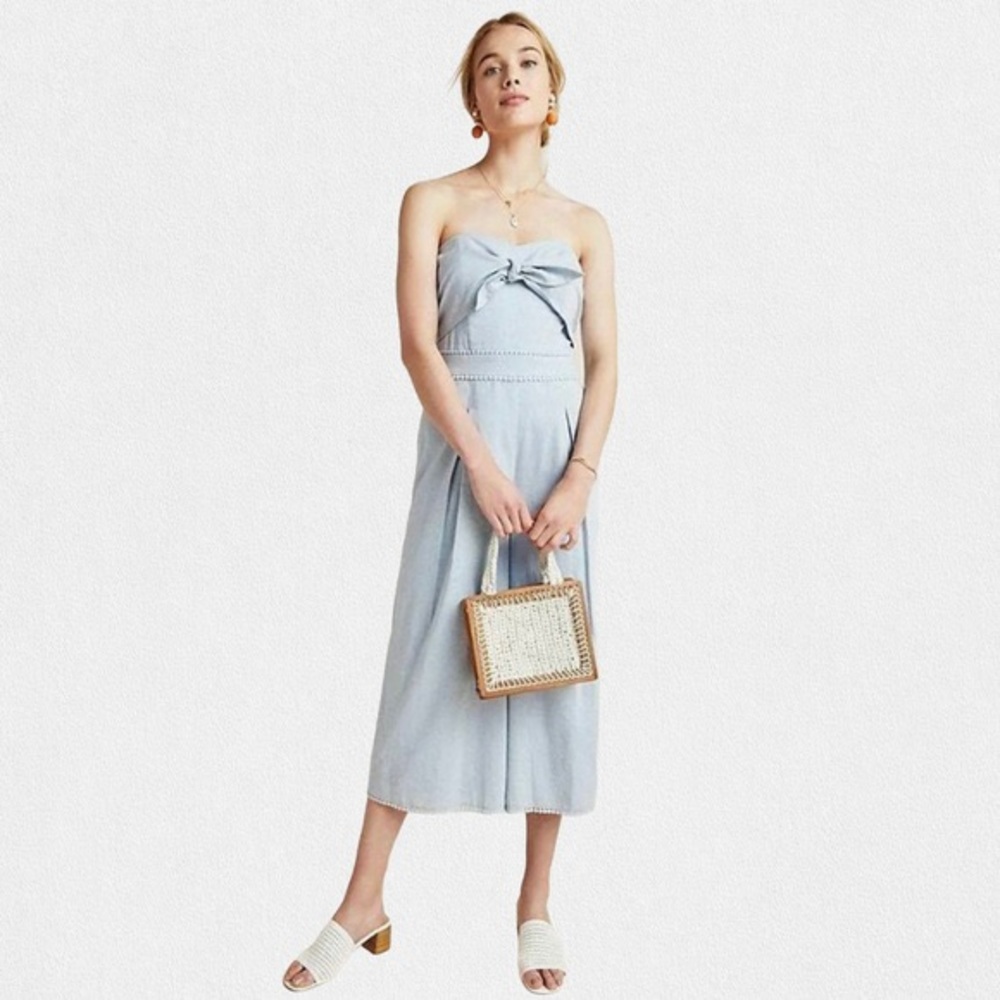 Anthropologie Jackie Strapless Jumpsuit by Greylin